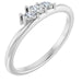 Ladies Natural Diamond Ring (I1, GHI) — Sterling Silver