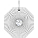 Ladies Natural Diamond Medallion Pendant (I1, G-H) — Sterling Silver