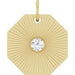 Ladies Natural Diamond Medallion Pendant (I1, G-H) — 14K Yellow Gold