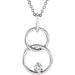 Ladies Natural Diamond Necklace (I1, H-I) — 14K White Gold