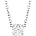 Ladies Natural Diamond Necklace (I1, G-H) — Sterling Silver