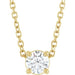 Ladies Natural Diamond Necklace (I1, G-H) — 14K Yellow Gold
