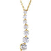Ladies Natural Diamond Journey Necklace (I1, G-H) — 14K Yellow Gold