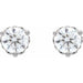 Lab-Grown Diamond Round 3-Prong Scroll Stud Earrings - Style 88183