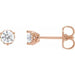 Lab-Grown Diamond Round 3-Prong Scroll Stud Earrings - Style 88183