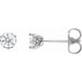 Lab-Grown Diamond Round 3-Prong Scroll Stud Earrings - Style 88183