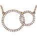 Ladies Natural Diamond Circle Necklace (I1, H-I) — 14K Rose Gold