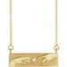 Ladies Natural Diamond Creation of Adam Necklace (I1, G-H) — 14K Yellow Gold
