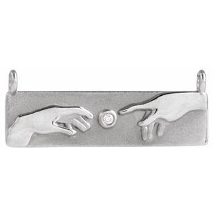 Ladies Natural Diamond Creation of Adam Necklace Center (I1, G-H) — 14K White Gold