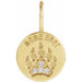 Ladies Natural Diamond Mama Bear Pendant (I1, G-H) — 14K Yellow Gold