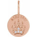 Ladies Natural Diamond Mama Bear Pendant (I1, G-H) — 14K Rose Gold