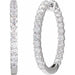 Lab-Grown Diamond Inside-Outside Hoop Earrings - Style 653631