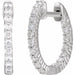 Lab-Grown Diamond Inside-Outside Hoop Earrings - Style 653631