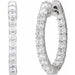 Lab-Grown Diamond Inside-Outside Hoop Earrings - Style 653631