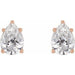 Lab-Grown Diamond Pear 5-Prong Stud Earrings