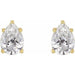Lab-Grown Diamond Pear 5-Prong Stud Earrings