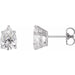 Ladies Natural Diamond Earrings — Platinum