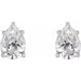 Lab-Grown Diamond Pear 5-Prong Stud Earrings