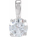 Lab-Grown Diamond Solitaire Pendant - Style 28392