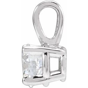 Lab-Grown Diamond Solitaire Pendant - Style 28392