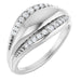 Ladies Natural Diamond Ring (I1, G-H) — Sterling Silver