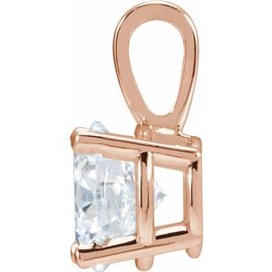 Lab-Grown Diamond Solitaire Pendant - Style 28392