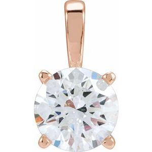 Ladies Natural Diamond Pendant (I1, G-H) — 14K Rose Gold