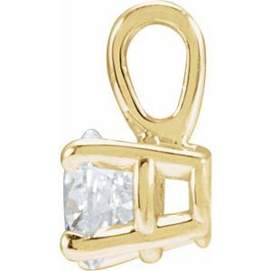Lab-Grown Diamond Solitaire Pendant - Style 28392