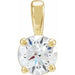 Lab-Grown Diamond Solitaire Pendant - Style 28392
