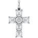 Ladies Natural Diamond Pendant (Vs, Ghi) — Sterling Silver