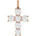 Ladies Natural Diamond Pendant (I1, G-H) — 14K Rose Gold
