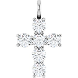 Ladies Natural Diamond Pendant (I1, G-H) — Sterling Silver