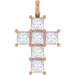 Ladies Natural Diamond Pendant (I1, G-H) — 14K Rose Gold