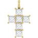 Ladies Natural Diamond Pendant (I1, G-H) — 14K Yellow Gold