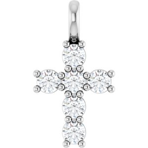Ladies Natural Diamond Pendant (I1, G-H) — Sterling Silver