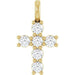 Ladies Natural Diamond Pendant (I1, G-H) — 14K Yellow Gold