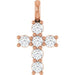 Ladies Natural Diamond Pendant (I1, G-H) — 14K Rose Gold