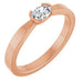 Ladies Natural Diamond Ring (SI2-SI3, GHI) — 14K Rose Gold