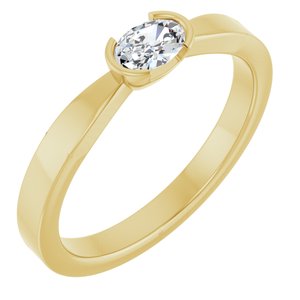 Ladies Natural Diamond Ring (SI2-SI3, GHI) — 14K Yellow Gold