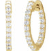 Lab-Grown Diamond Inside-Outside Hoop Earrings - Style 653631