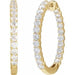 Lab-Grown Diamond Inside-Outside Hoop Earrings - Style 653631