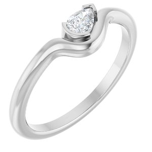 Ladies Natural Diamond Ring (SI2-SI3, GHI) — Platinum
