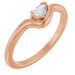 Ladies Natural Diamond Ring (SI2-SI3, GHI) — 14K Rose Gold