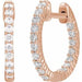 Lab-Grown Diamond Inside-Outside Hoop Earrings - Style 653631