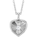Ladies Natural Diamond Heart Necklace (I1, G-H) — Sterling Silver