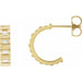 Ladies Natural Diamond 11.6 mm Hoop Earrings (Si2-Si3, Ghi) — 14K Yellow Gold