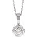 Ladies Natural Diamond Knot Necklace (I1, G-H) — Sterling Silver