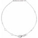 Ladies Natural Diamond Five-Stone Bar 6 1/2-7 1/ Link Bracelet (Si2-Si3, Ghi) — 14K White Gold