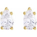 Lab-Grown Diamond Pear 5-Prong Stud Earrings