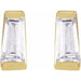 Lab-Grown Diamond Tapered Baguette Channel-Set Stud Earrings